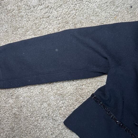 Size Medium (?) Silk Beaded Coverup Cropped Sweater - Picture 2 of 5
